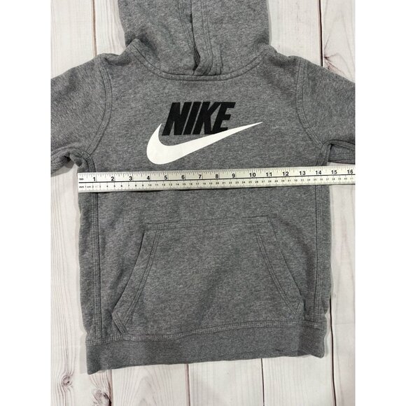 NIKE KIDS Unisex Hoodie Grey Size Small Comfy Soft Pullover - Picture 7 of 11